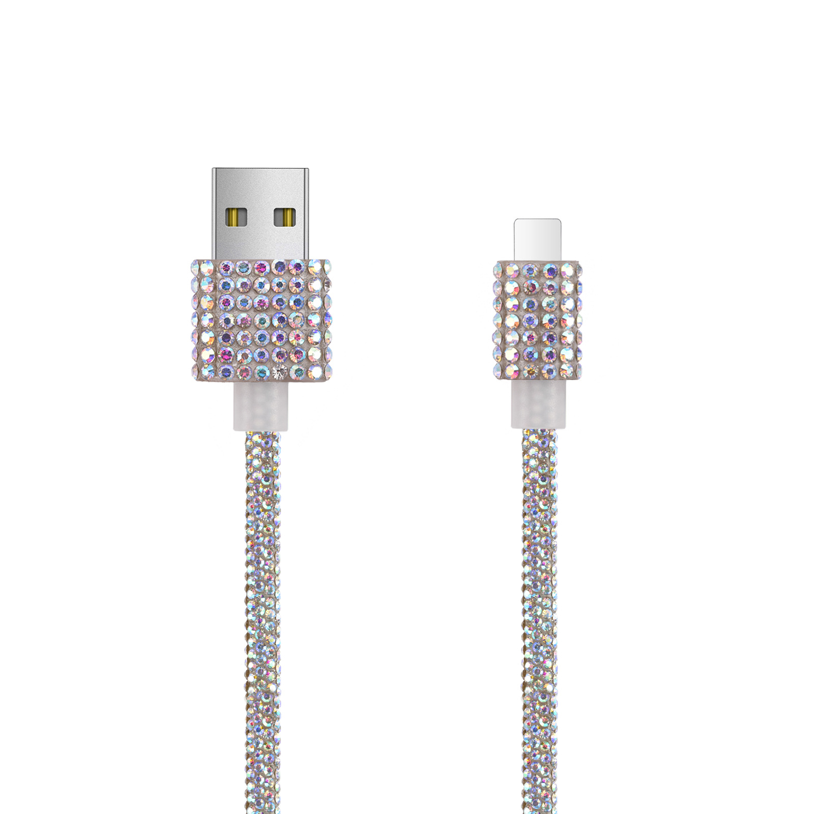 Applicable to cross-border e-commerce Android Apple TYPE-C Huawei 1m color full body diamond mobile phone data cable
